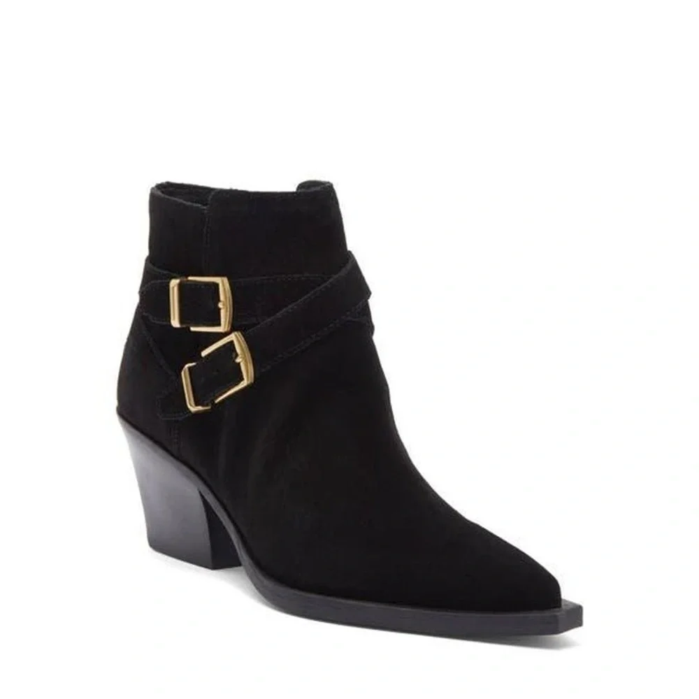 DOLCE VITA RAYNER SUEDE HEELED SUEDE BOOTIE - Picture 10 of 10